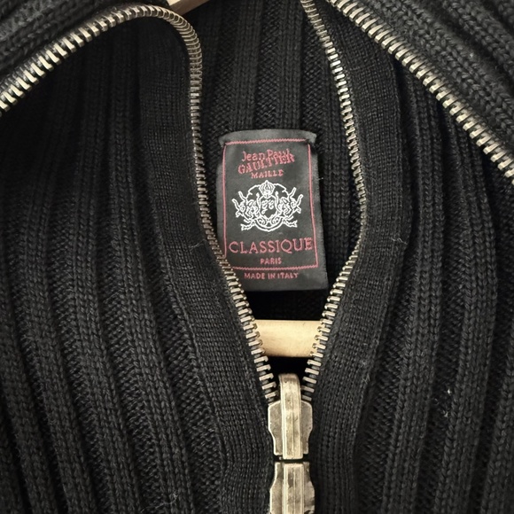 VINTAGE JEAN PAUL GUALTIER BLACK KNIT DRESS - Picture 5 of 10